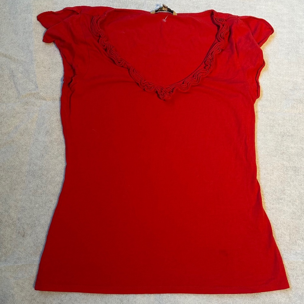 Red cotton shirt